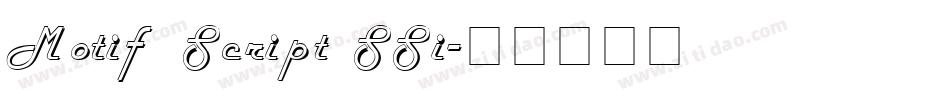 Motif Script SSi字体转换